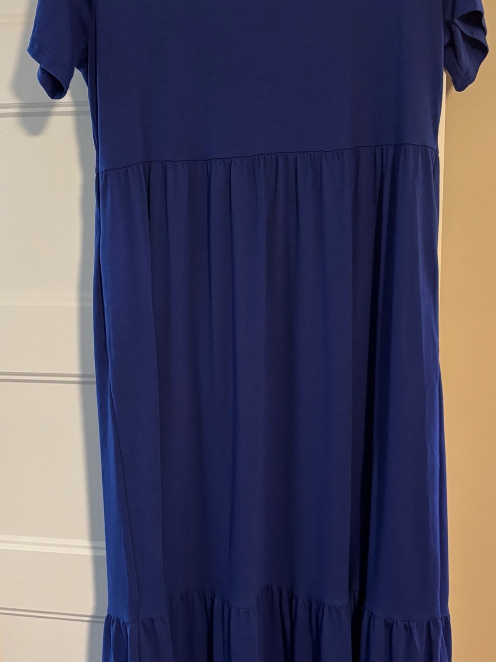 Amazon Women's Royal Blue Tiered Maxi Dress